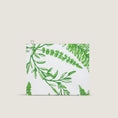 Charger l'image dans la visionneuse de la galerie, Paresse Paris lifestyle brand home foret secrete flowers parisian gifting green prints made in france pouch travel flat zipper waterproof coated canvas
