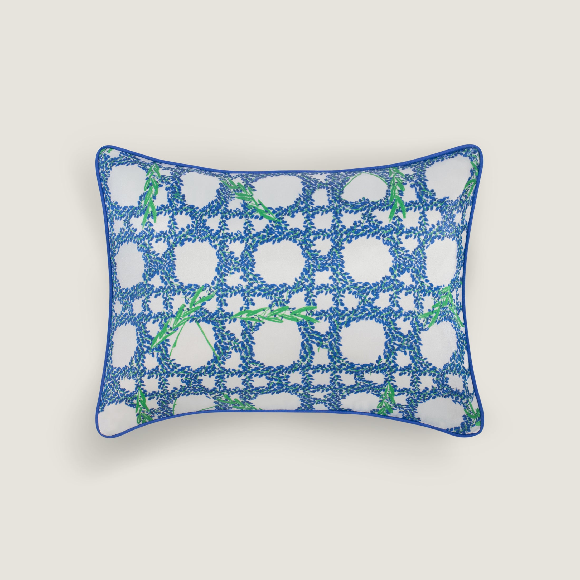 Housse de coussin en soie - rectangle - Lavande Céleste