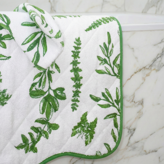 Tapis de bain matelassé éponge - Forêt Secrète