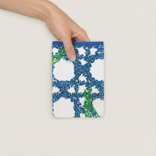 Gant de toilette & démaquillant éponge - Lavande Céleste