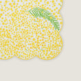Charger l'image dans la visionneuse de la galerie, Paresse Paris lifestyle brand home Or Mimosa flowers parisian gifting yellow green prints made in france placemat coated canvas linens
