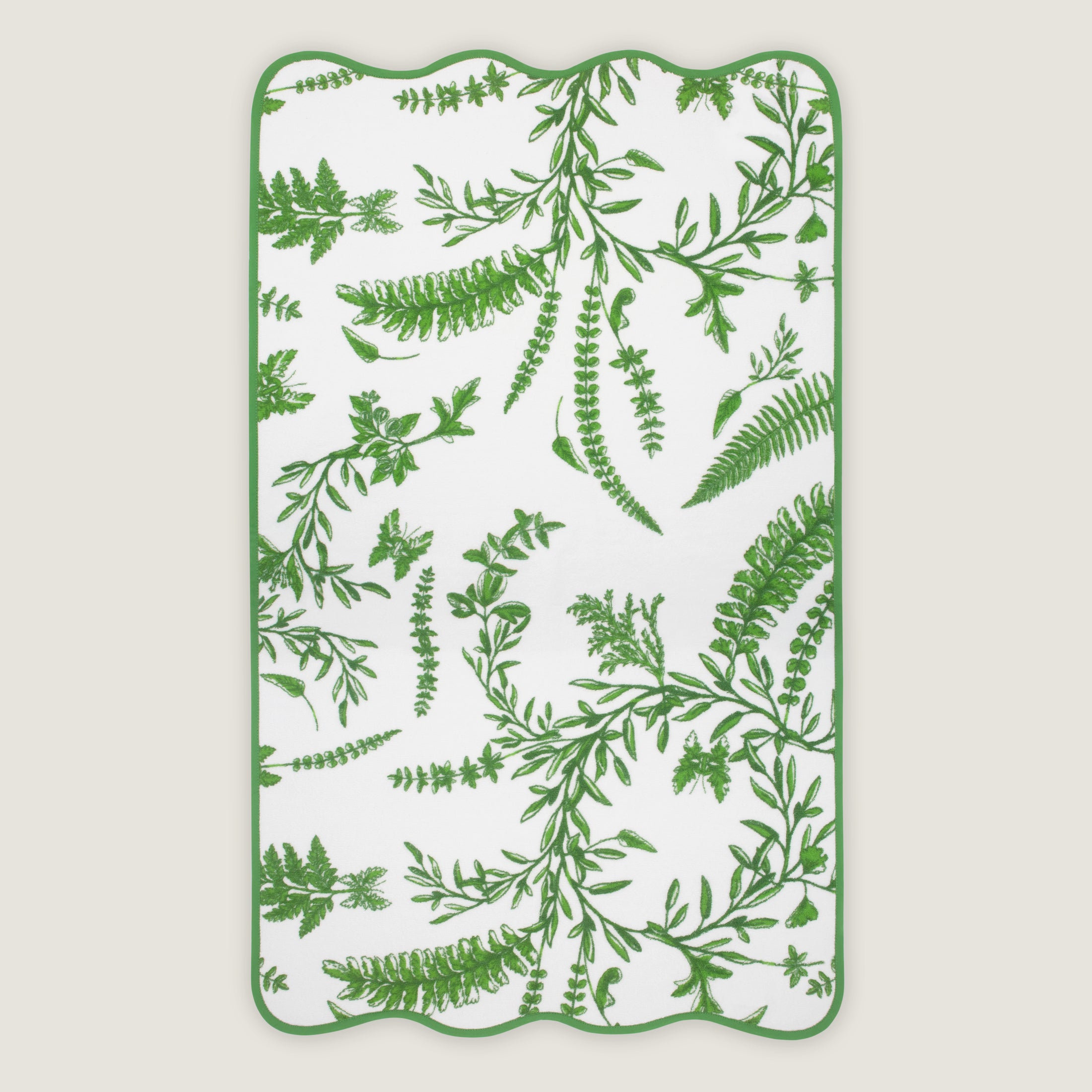 Paresse Paris lifestyle home flowers print green Foret Secrete cotton terry towels bath bathroom wellness body beauty accessories gifting made in france parisian