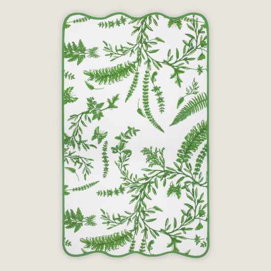 Paresse Paris lifestyle home flowers print green Foret Secrete cotton terry towels bath bathroom wellness body beauty accessories gifting made in france parisian