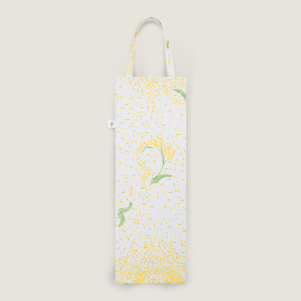 Paresse Paris lifestyle brand home Or Mimosa flowers parisian gifting yellow green prints made in france bread bag baguette cottom